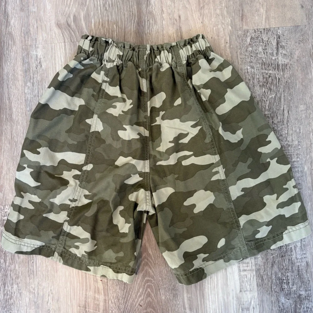 Aerie Camouflage Drawstring Cargo Shorts - Green Camo Size XS - Picture 2 of 5